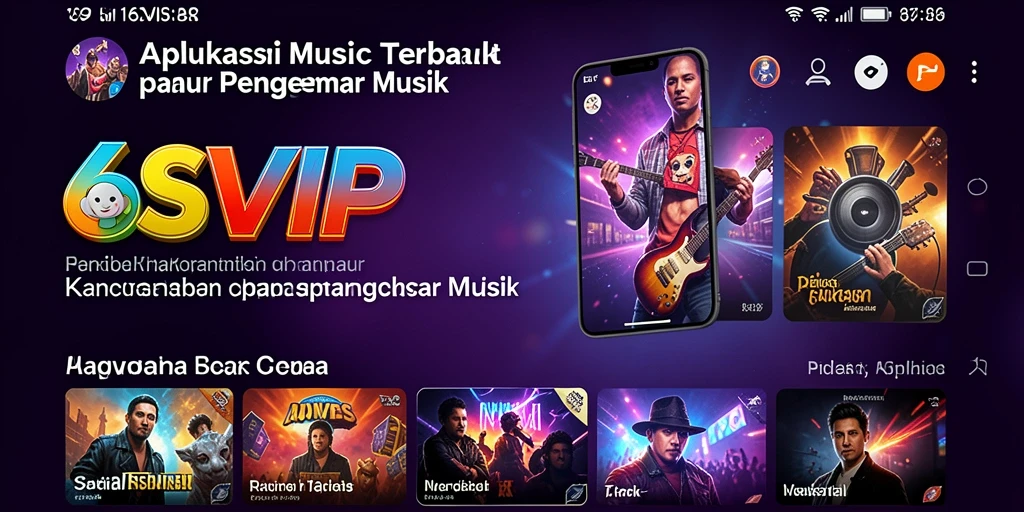 Tampilan menarik dan interaksi fitur karaoke dalam 6SVIP.