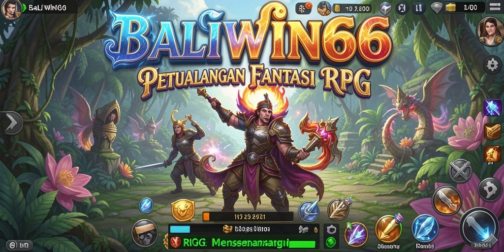 Tampilan gameplay RPG yang mendebarkan dan penuh aksi.