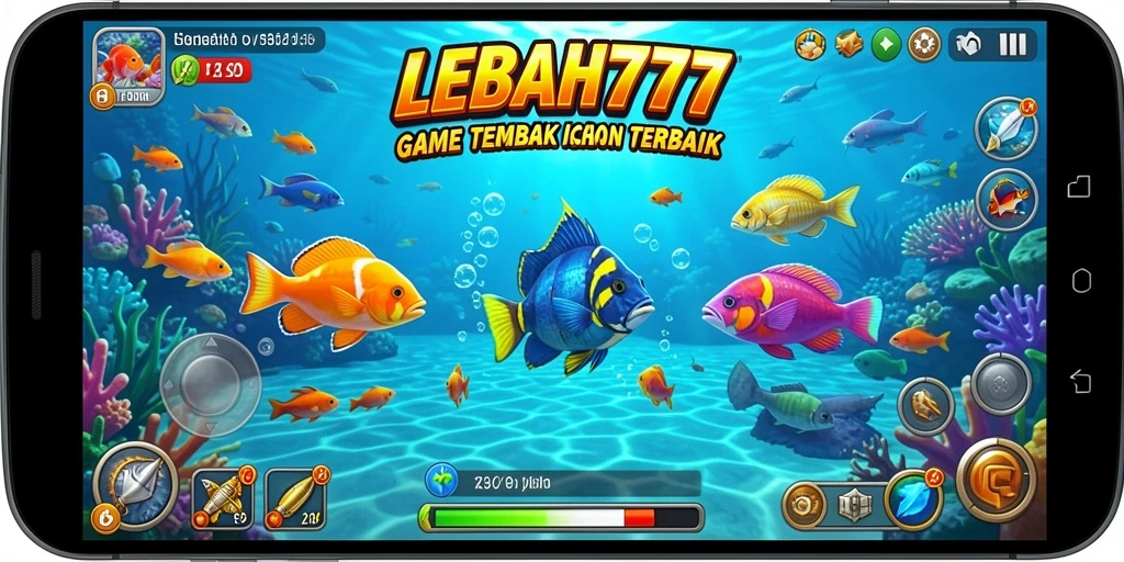 Screenshot utama dari gameplay Tembak Ikan di LEBAH777.