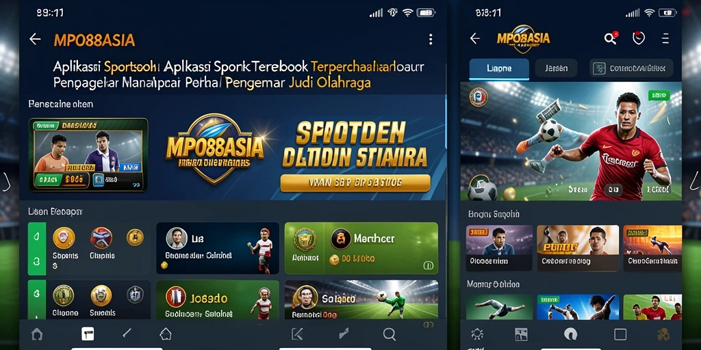 Tampilan utama MPO88ASIA dengan pilihan taruhan olahraga yang beragam.