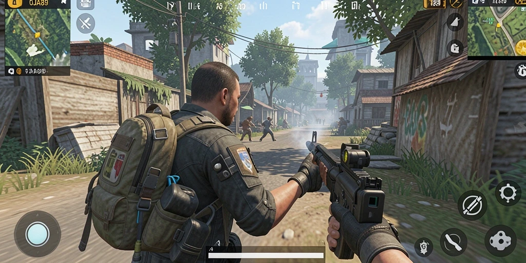 Tangkapan layar menunjukkan aksi seru dalam gameplay TPS OJA89.
