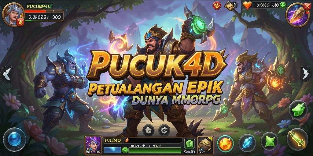 Screenshot gameplay PUCUK4D yang menampilkan pertempuran seru dalam dunia MMORPG.