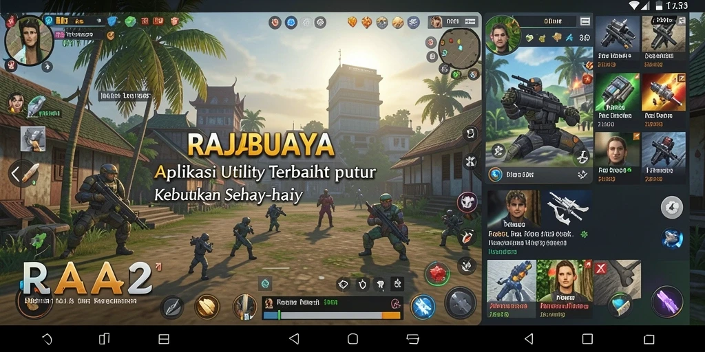 Tampilan antarmuka RAJABUAYA yang sederhana dan intuitif.
