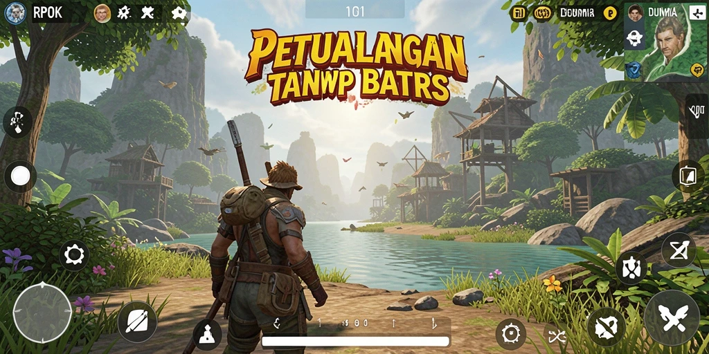Tampilan gameplay RPOK yang memukau di dunia terbuka.