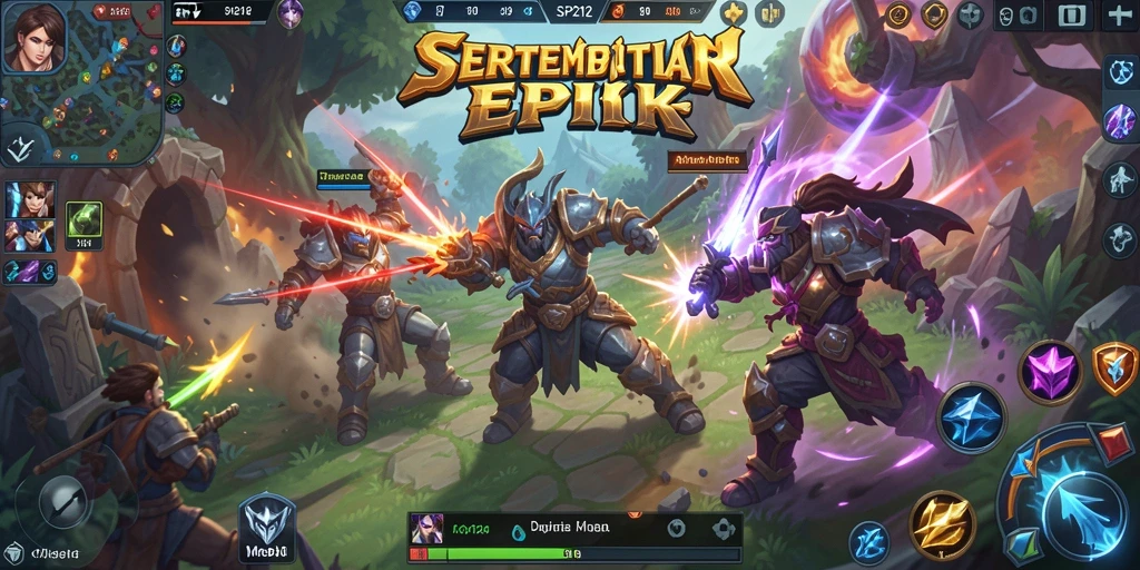 Screenshot gameplay SP212 yang menunjukkan aksi pertempuran seru.