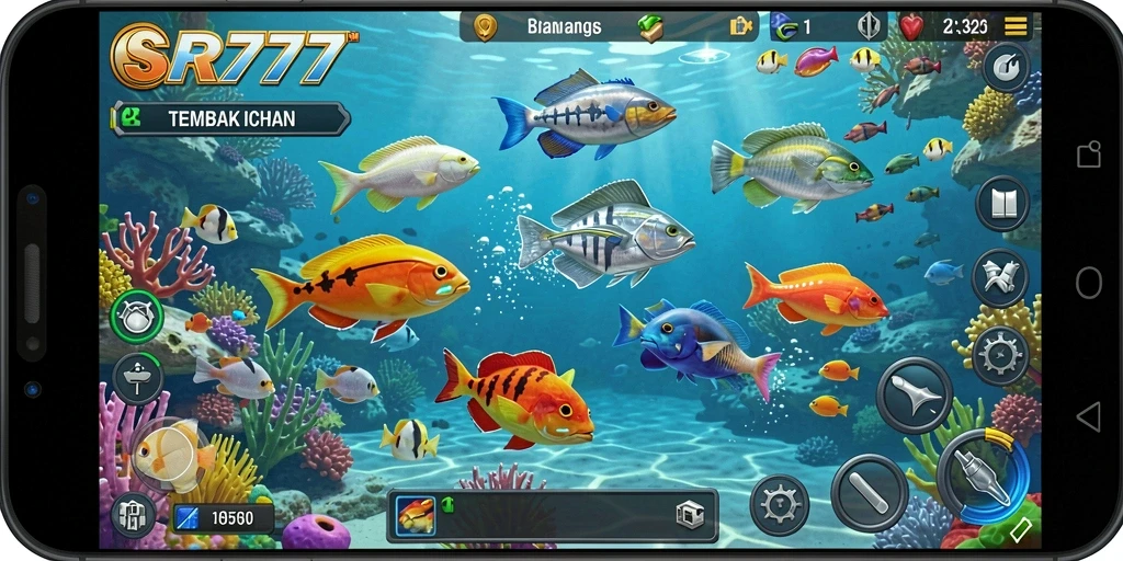 Tangkapan layar gameplay Tembak Ikan SR777 yang seru dan menantang.