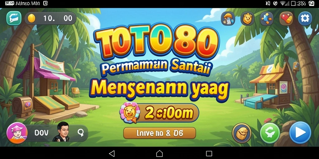 Screenshot permainan TOTO80 yang menarik di lingkungan santai.