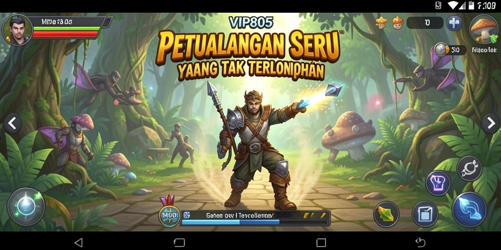 Screenshot utama VIP805 menampilkan aksi seru dalam gameplay petualangan.